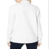 Amazon Essentials Women's Long-Sleeve Fleece Quarter-Zip Top (Available in Plus Size), Red White Placed Stripe, Small view 3