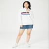 Amazon Essentials Women's Long-Sleeve Fleece Quarter-Zip Top (Available in Plus Size), Red White Placed Stripe, Small view 4