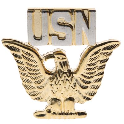 USN Two Tone Eagle Insignia Hat or Lapel Pin HON14941 F4D35F