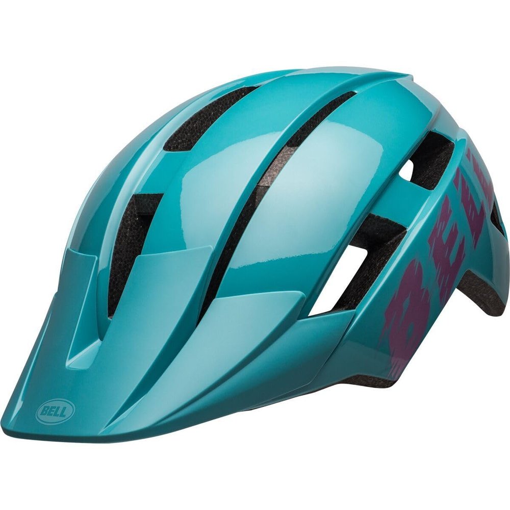 BELL Sidetrack II Bike Helmet - Kid's Light Blue/Pink 47-54cm