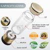 LevelUpWay 2025 Hydrogen Water Bottle Generator  New Technology Glass with SPE PEM Ionic Membrane  High Borosilicate Glass  13 Ounce (Gold)  Premium Hydration Solution view 3