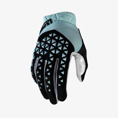 100% Percent Geomatic Full Finger Cycling Gloves - 10022 (Sky Blue - XL)