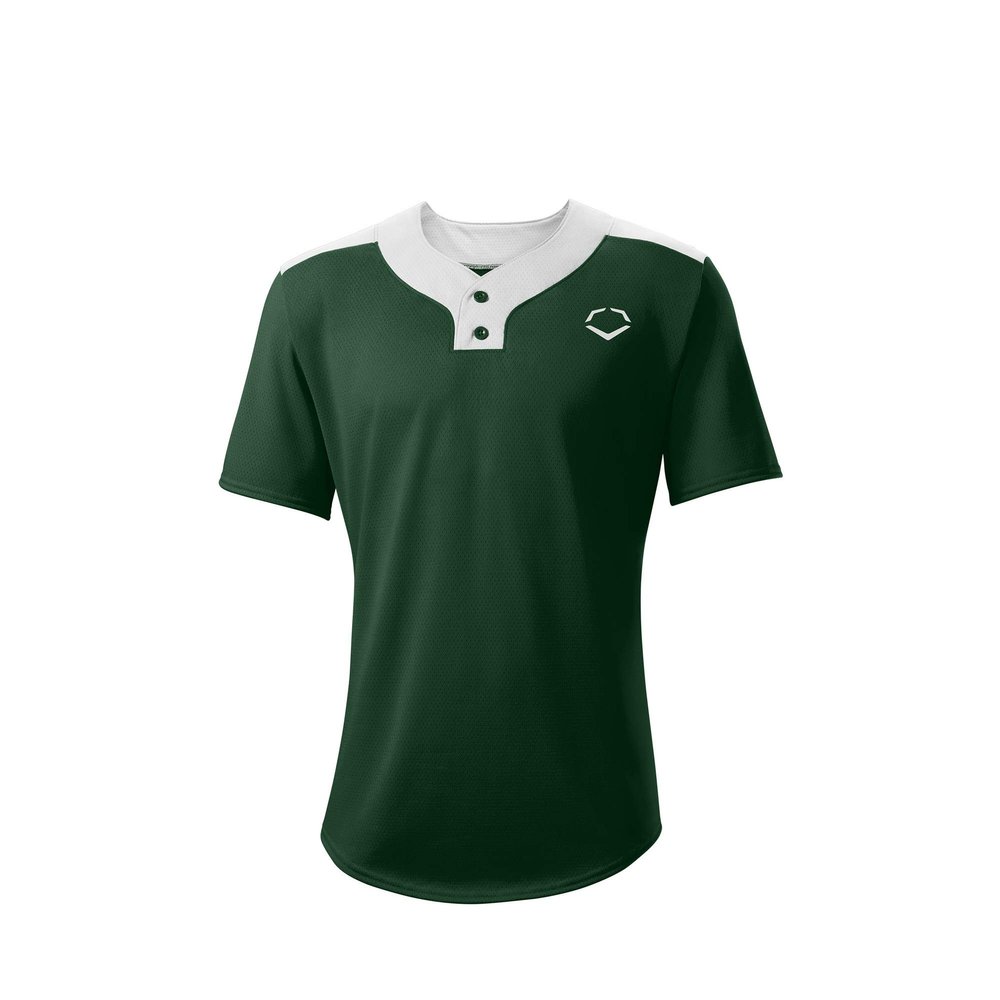 EvoShield Youth E203 2-Button Jersey, Dark Green - Large