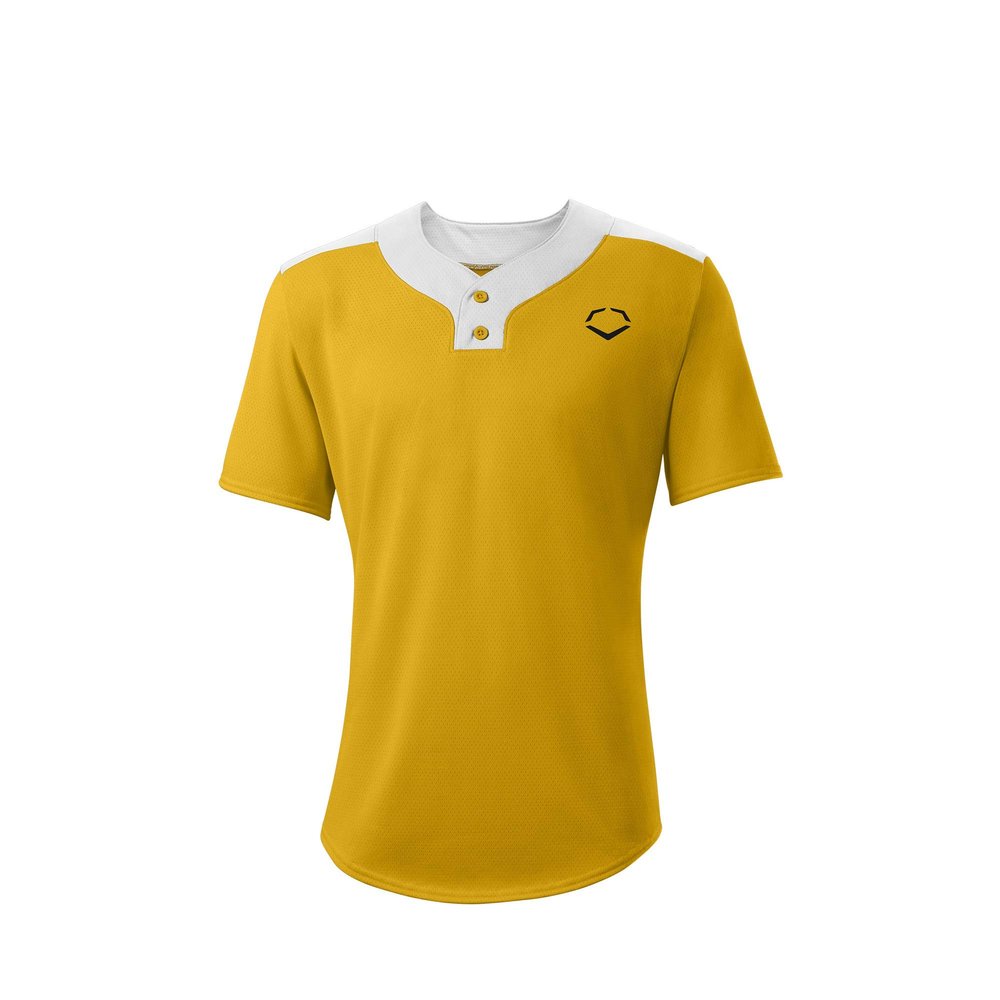 EvoShield Youth E203 2-Button Jersey, Light Gold - Large
