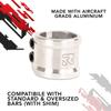 ROOT INDUSTRIES Lithium Double Clamp - Pro Trick Stunt Scooter Clamp - Compatible with Freestyle Bars Standard/Oversized - Variety of Colors - 2 Bolt 6mm Compression for Kick Push Scooter (Polished) view 2