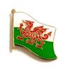 Wales Flag Lapel Pin Waving Country Pin Badge Travel Souvenir view 1