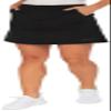 Arctix Women's Active Skort, Black, Large view 1