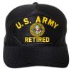 Artisan Owl United States Retired Emblem Patch Hat  Adjustable Baseball Cap (Navy Blue) view 1
