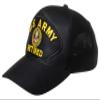Artisan Owl United States Retired Emblem Patch Hat  Adjustable Baseball Cap (Navy Blue) view 2