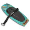 Xspec Kneeboard with Hook for Knee Surfing Boating Waterboarding with Padded Foam Surface, Aqua view 1