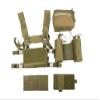 TMC TMC3115 Tactical Combat Lightweight Modular Chest Rig Training Vest Rig Pouch Set KK view 1