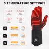 day wolf Heated Glove Liners Electric Gloves for Men Women Rechargeable Battery Hand Warmer for Winter Sports Snow Biking Riding Skiing Cycling Hunting Snowboarding view 3