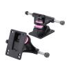 Alomejor 2pcs Skateboard Truck Independent Skateboard Aluminum Metal Alloy Skateboard Trucks 3.25inch Wheels(Black) view 1
