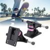 Alomejor 2pcs Skateboard Truck Independent Skateboard Aluminum Metal Alloy Skateboard Trucks 3.25inch Wheels(Black) view 3