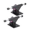 Alomejor 2pcs Skateboard Truck Independent Skateboard Aluminum Metal Alloy Skateboard Trucks 3.25inch Wheels(Black) view 4
