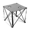 ARROWHEAD OUTDOOR 26 (66cm) Portable Camping Folding Table, 2 Cup Holders, Square, Carrying Case, Steel Frame, High-Grade 600D Canvas view 1