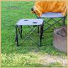 ARROWHEAD OUTDOOR 26 (66cm) Portable Camping Folding Table, 2 Cup Holders, Square, Carrying Case, Steel Frame, High-Grade 600D Canvas view 2