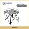 ARROWHEAD OUTDOOR 26 (66cm) Portable Camping Folding Table, 2 Cup Holders, Square, Carrying Case, Steel Frame, High-Grade 600D Canvas view 3