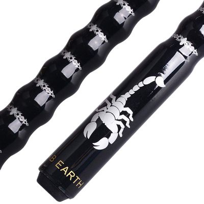 AB Earth 58" Pool Cue/Pool Stick Ergonomic Design Hardwood Canadian Maple 13mm Tip 18-21oz Billiard Cue B1SN, Black 20oz