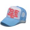 Custom Kid Truck Hats Personalized Mesh Adjustable Baseball Cap Sun Visor Hats view 1