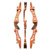 ZSHJGJR Archery 25 Inch Recurve Bow ILF Riser Aluminum CNC Milling Takedown Recurve Bow Handle Right Handed ILF Device for Archery Bow Targeting ILF Limbs (Orange) view 2