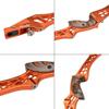 ZSHJGJR Archery 25 Inch Recurve Bow ILF Riser Aluminum CNC Milling Takedown Recurve Bow Handle Right Handed ILF Device for Archery Bow Targeting ILF Limbs (Orange) view 4