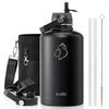 BUZIO Vacuum Insulated Stainless Steel Water Bottle 87oz (Cold for 48 Hrs/Hot for 24 Hrs) Half Gallon BPA Free Double Wall Travel Mug/Flask for Outdoor Sports Hiking, Camping, Running, Black view 1