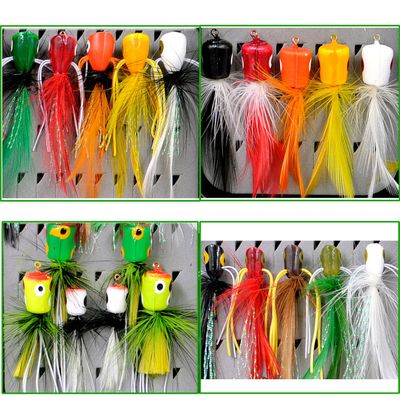 YAZHIDA Fly Fishing Flies Kit Poppers (pop21)