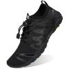 WateLves Men's Black Size 6 Water Shoes, Quick-Dry Aqua Socks for Swimming, Surfing, Yoga & Water Aerobics view 1