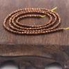 2mm Round Faceted Small Jewelry Loose Gemstone Beads Strand 15" Natural Stone for Necklace Bracelet DIY Design (#32 Brown Hematite) view 4