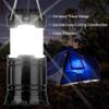 Colorcasa 3-in-1 Camping Lantern Portable Outdoor LED Flame Lantern Flashlights Solar Camping Lantern (Black) view 4