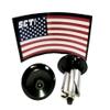 SCT USA Scooter and Bike Aluminum Bar Ends Plugs (Black) view 2