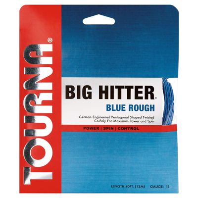 Tourna Big Hitter Blue Rough 18g Set Maximum Spin Polyester Tennis String