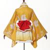 GRACEART Japanese Yukata Kimono Costume Anime Cosplay Robe (Yellow,S) view 2