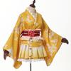 GRACEART Japanese Yukata Kimono Costume Anime Cosplay Robe (Yellow,S) view 3
