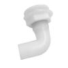 Kesoto 1 Inch Plastic 90 Degree Thru-Hull Bilge Pump Hose Fitting for Boats-White view 4