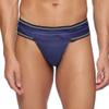 Omtex Men's Athletic JP Stretchable Supporter Back Covered with Cup Pocket, Ideal for Workout and Sports Quick Dry Moisture Wicking Underwear Navy Blue - Small view 1