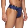 Omtex Men's Athletic JP Stretchable Supporter Back Covered with Cup Pocket, Ideal for Workout and Sports Quick Dry Moisture Wicking Underwear Navy Blue - Small view 3