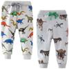 Toddler Boys Cotton Casual Sweatpants Little Boys' Drawstring Elastic Waist Dinosaur and Zoo Jogger Pants 2 Pack Set 6 view 1