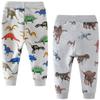 Toddler Boys Cotton Casual Sweatpants Little Boys' Drawstring Elastic Waist Dinosaur and Zoo Jogger Pants 2 Pack Set 6 view 2