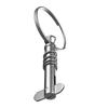 4 Pack 1/4inch(6.3mm) Diameter Quick Release Pin with Drop Cam & Spring, Effective Length 1.65inch( 41.9mm), Total Length 3 inch( 76.2mm)-316 Stainless Steel Bimini Top Pin, Marine Hardware view 3