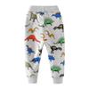 Qin.Orianna Little Boys Cartoon Pattern Cotton Drawstring Elastic Sweatpants Sport Jogger Pants with Pocket view 3