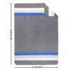 Arcturus Rainier Wool Blanket - 4.5lbs Warm, Heavy, Washable, Large | Great for Camping, Outdoors, Survival & Emergency Kits (White Blue Gray) view 2