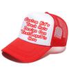 Custom Kid Truck Hats Personalized Mesh Adjustable Baseball Cap Sun Visor Hats view 1