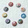 Antique Alive Mother of Pearl Dog Cat Fish Flower Design Circle Coin Metal Magnetic Pro Hat Cap Clip Golf Ball Marker Gift Set (Circle) view 4