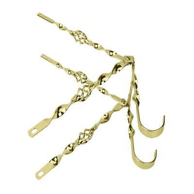 Alta 20" Twisted Gold Lowrider Cage Twist Continental Spare Tire Kit