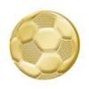1" x 1" Soccer Pins, Chenille Pins Perfect Chenille Soccer Gold Lapel Pins To Reward Everyone On The Soccer Team 30 Pack view 1