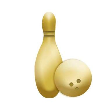 Crown Awards 1" x 1" Bowling Pins, Perfect Bowling Gold Lapel Pins to Reward Everyone On The Team 50 Pack Prime