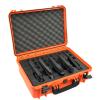 5 Pistol 18 Magazine DORO Gun Case - Orange Case with Black Custom Foam Insert - Waterproof, Heavy Duty - Tactical Firearms and Ammunition Holder, 18 x 14 x 7-Inches view 1