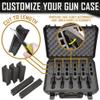 5 Pistol 18 Magazine DORO Gun Case - Orange Case with Black Custom Foam Insert - Waterproof, Heavy Duty - Tactical Firearms and Ammunition Holder, 18 x 14 x 7-Inches view 4